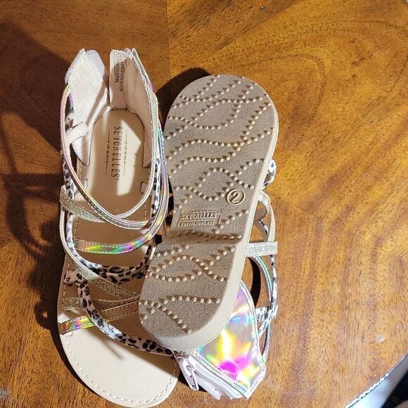 NEW SEYCHELLES ANTHROPOLOGIE BRAND KAMI BACK ZIPPER CLOSURE OPEN TOE SANDAL - Picture 14 of 14